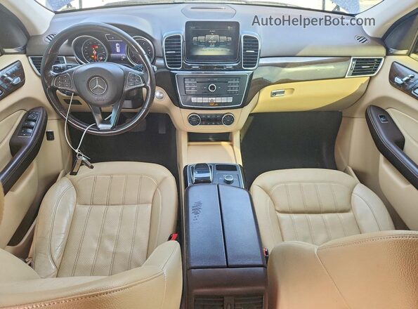 4JGDA5JBXHA832264 2017 MERCEDES-BENZ GLE Blue Widok deski rozdzielczej