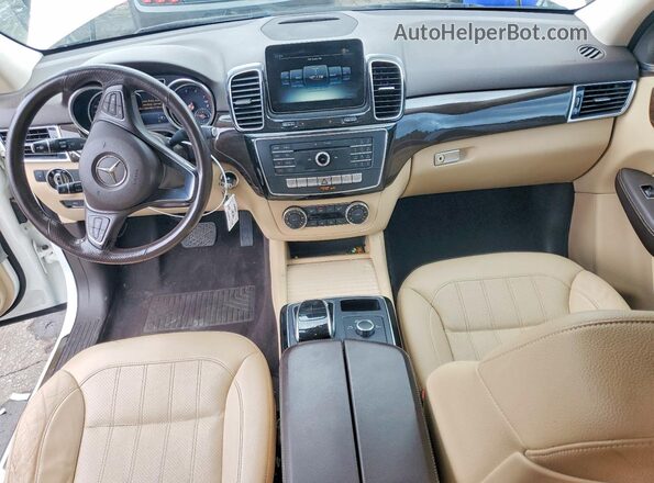4JGDA5JBXHA984254 2017 MERCEDES-BENZ GLE White Vista del salpicadero