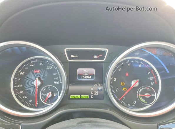 4JGDA6DB9HA901043 2017 MERCEDES-BENZ GLE Black Instrument cluster view