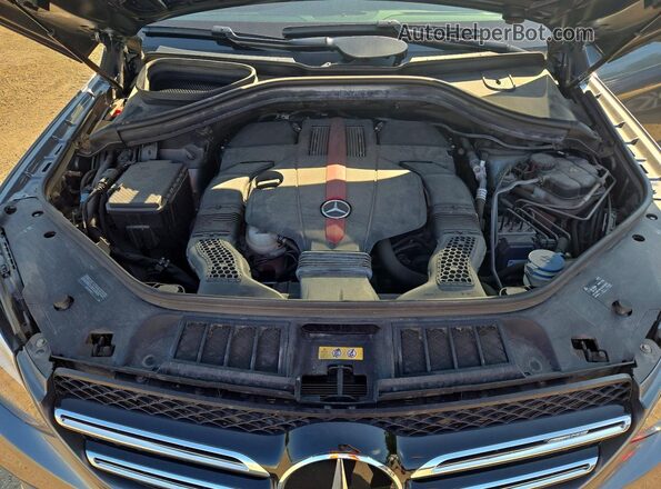4JGDA6EB4HA825603 2017 MERCEDES-BENZ GLE Gray Engine compartment view