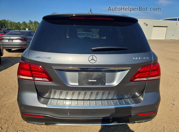 4JGDA6EB4HA825603 2017 MERCEDES-BENZ GLE Gray Rear view