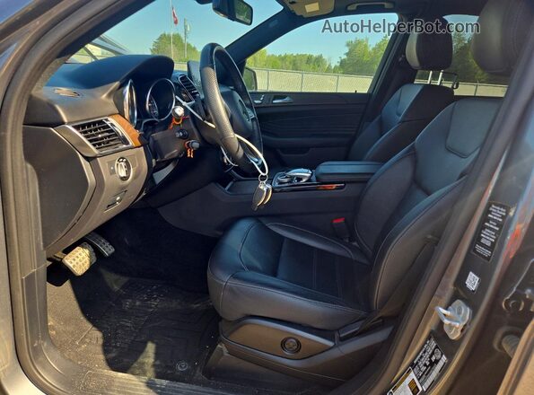 4JGDA6EB4HA825603 2017 MERCEDES-BENZ GLE Gray Front interior view