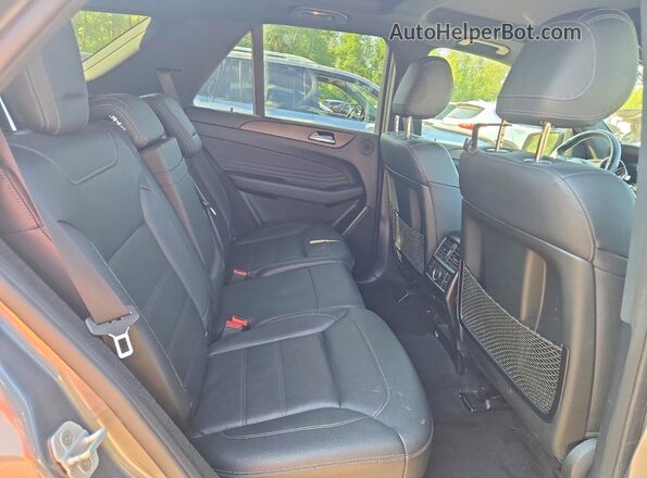 4JGDA6EB4HA825603 2017 MERCEDES-BENZ GLE Gray Rear interior view
