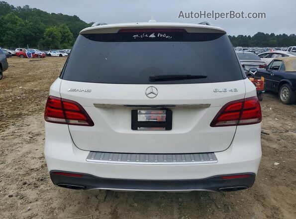 4JGDA6EB7HA980355 2017 MERCEDES-BENZ GLE White Rear view