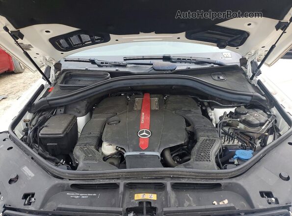 4JGDA6EB7HA980355 2017 MERCEDES-BENZ GLE White Engine compartment view