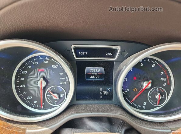 4JGDF6EE0HA819681 2017 MERCEDES-BENZ GLS White Widok zestawu wskaźników