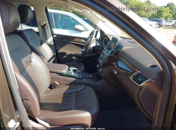 4JGDF6EE0HA978894 2017 MERCEDES-BENZ GLS 450 Коричневый Вид салона спереди