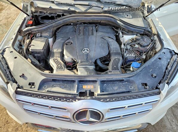 4JGDF6EE0JB050003 2018 MERCEDES-BENZ GLS White Vista del compartimento del motor
