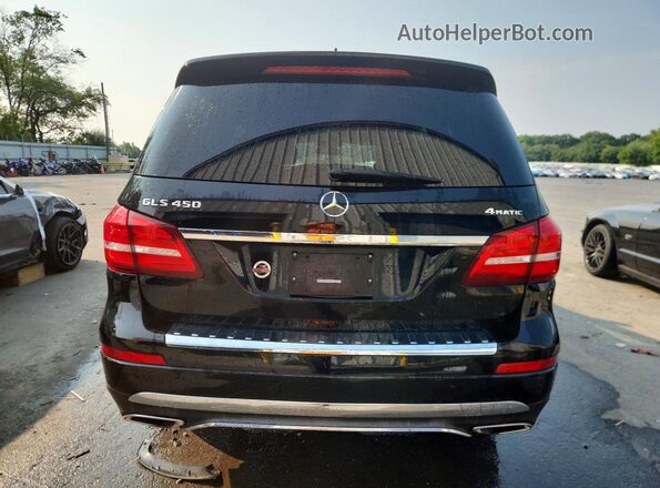 4JGDF6EE1HA820225 2017 MERCEDES-BENZ GLS Black Widok z tyłu