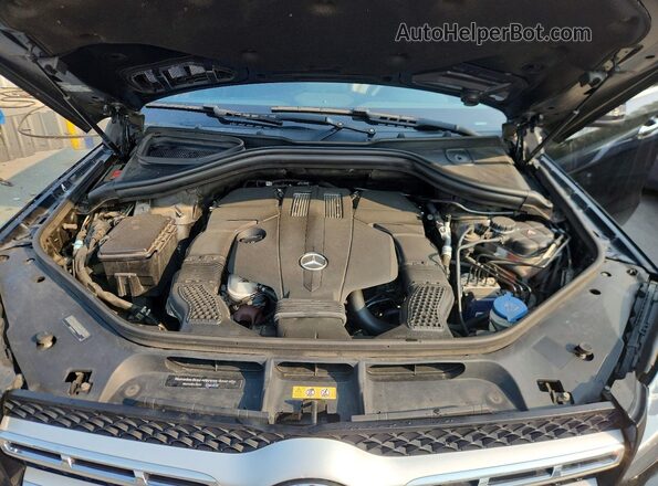 4JGDF6EE1HA820225 2017 MERCEDES-BENZ GLS Black Widok komory silnika