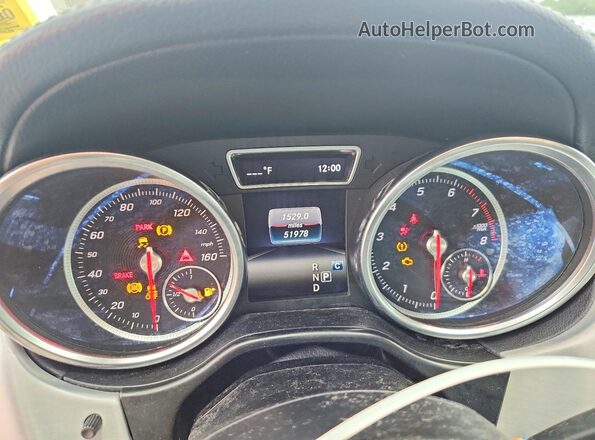 4JGDF6EE1JB171316 2018 MERCEDES-BENZ GLS Серебряный Вид щитка приборов