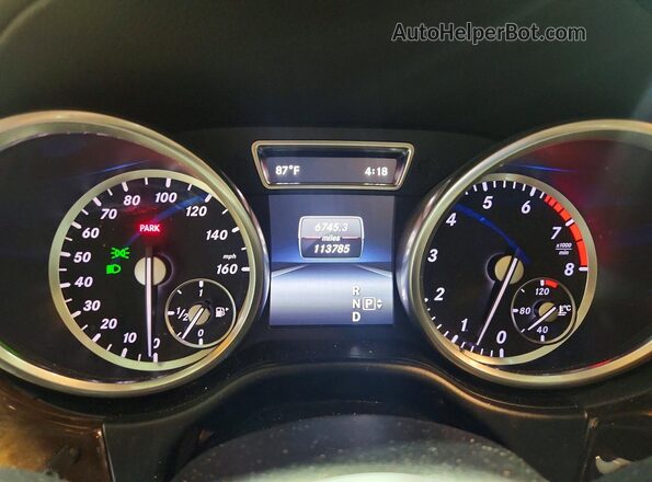 4JGDF6EE2GA685268 2016 MERCEDES-BENZ GL-CLASS Черный Вид щитка приборов
