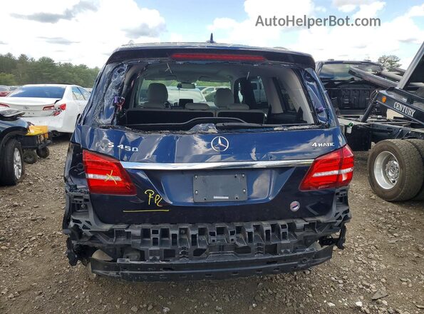 4JGDF6EE2HA759239 2017 MERCEDES-BENZ GLS Blue უკანა ხედი