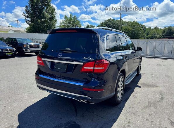 4JGDF6EE2HA815020 2017 MERCEDES-BENZ GLS-CLASS Синий Передняя правая четверть