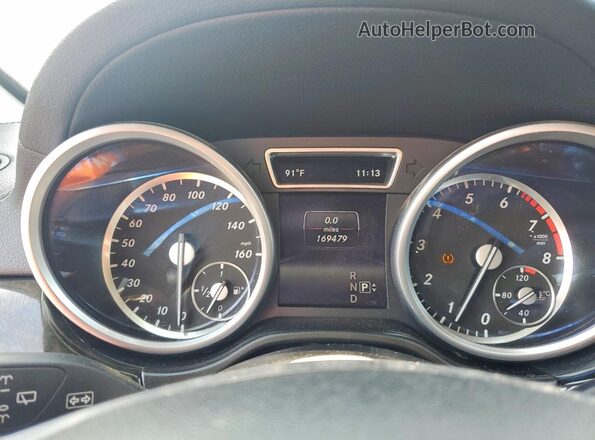 4JGDF6EE3GA645328 2016 MERCEDES-BENZ GL-CLASS Black Vista del cuadro de instrumentos