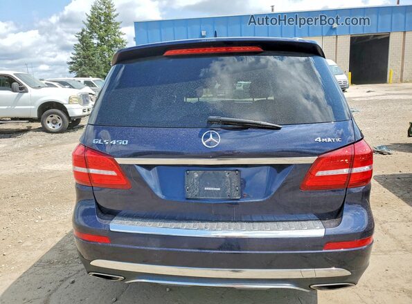 4JGDF6EE3HA884976 2017 MERCEDES-BENZ GLS Blue Rear view