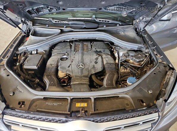 4JGDF6EE4HA974895 2017 MERCEDES-BENZ GLS Gray Widok komory silnika