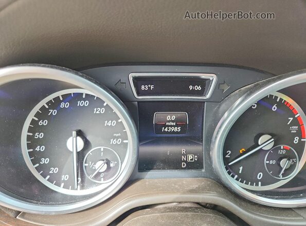 4JGDF6EE5GA667976 2016 MERCEDES-BENZ GL-CLASS Black Vista del cuadro de instrumentos