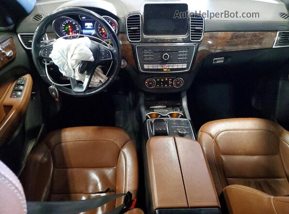 4JGDF6EE5HA762815 2017 MERCEDES-BENZ GLS Brown Вид панелі приладів