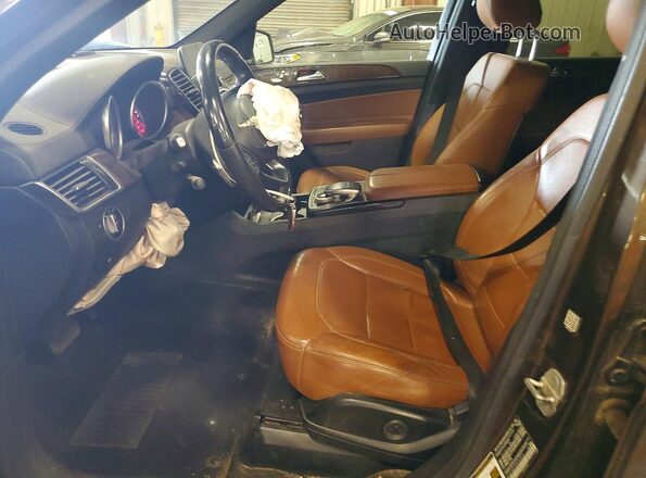 4JGDF6EE5HA762815 2017 MERCEDES-BENZ GLS Brown Вид салону спереду