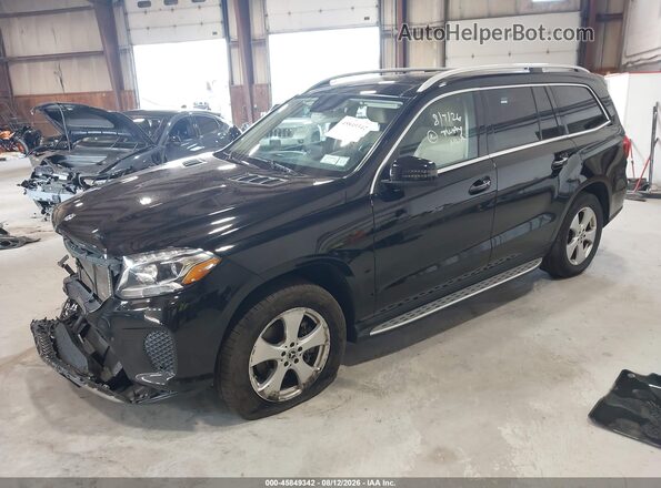 4JGDF6EE5JB072627 2018 MERCEDES-BENZ GLS 450 Черный Передняя левая четверть