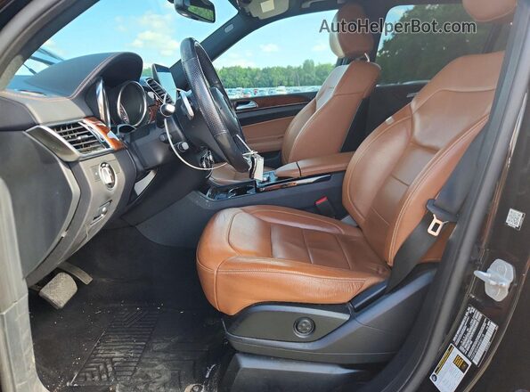 4JGDF6EE6HA830118 2017 MERCEDES-BENZ GLS Черный Вид салона спереди