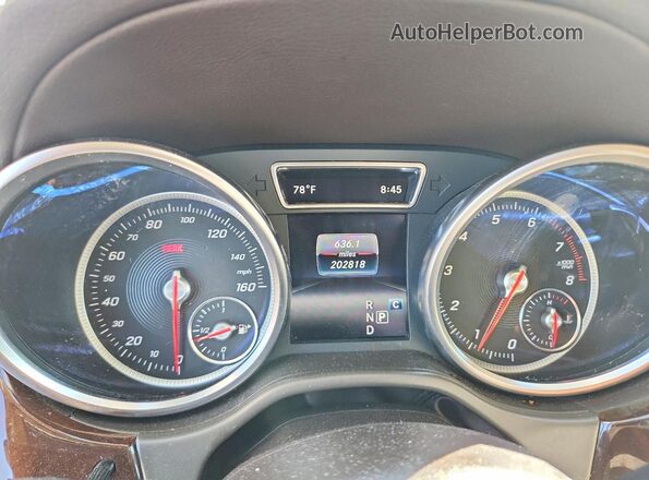 4JGDF6EE7HA855495 2017 MERCEDES-BENZ GLS Black Вид щитка приладів