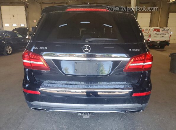 4JGDF6EE8HA837393 2017 MERCEDES-BENZ GLS Black Widok z tyłu