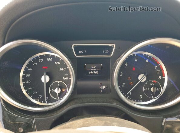 4JGDF6EEXGA628204 2016 MERCEDES-BENZ GL-CLASS Gray Instrument cluster view