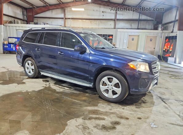 4JGDF6EEXHA761711 2017 MERCEDES-BENZ GLS Синий Передняя правая четверть