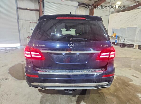 4JGDF6EEXHA761711 2017 MERCEDES-BENZ GLS Синий Вид сзади