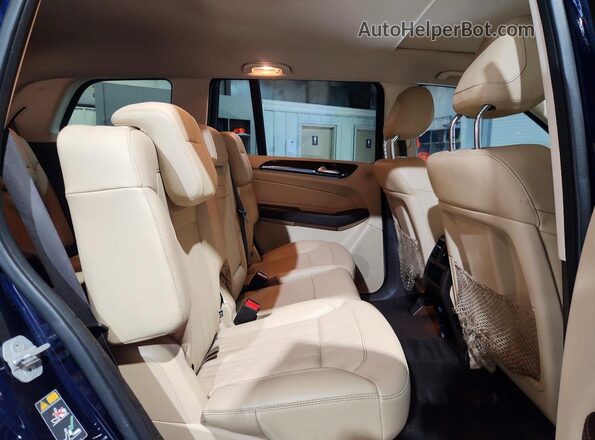 4JGDF6EEXHA761711 2017 MERCEDES-BENZ GLS Синий Вид задней части салона