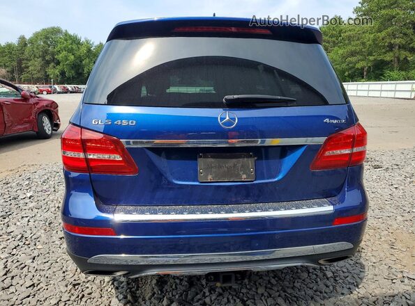 4JGDF6EEXHA848783 2017 MERCEDES-BENZ GLS Blue Widok z tyłu