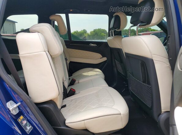 4JGDF6EEXHA848783 2017 MERCEDES-BENZ GLS Blue Widok wnętrza z tyłu