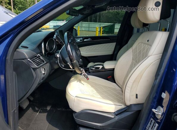 4JGDF6EEXHA848783 2017 MERCEDES-BENZ GLS Blue Widok wnętrza z przodu