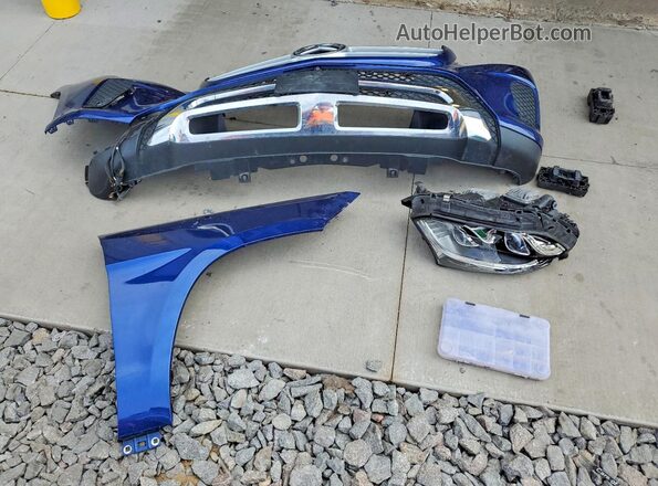 4JGDF6EEXHA848783 2017 MERCEDES-BENZ GLS Blue Widok naklejki z numerem VIN