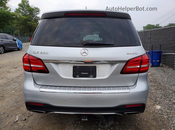 4JGDF7DE1HA805697 2017 MERCEDES-BENZ GLS Silver Widok z tyłu