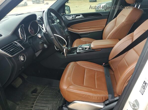 4JGDF7DE5JB033673 2018 MERCEDES-BENZ GLS White Widok wnętrza z przodu