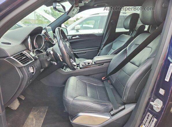 4JGDF7DE6HA809499 2017 MERCEDES-BENZ GLS Blue Front interior view
