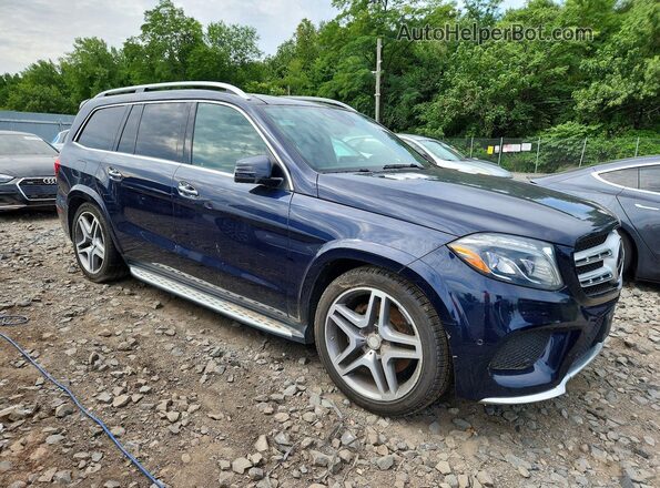 4JGDF7DE6HA809499 2017 MERCEDES-BENZ GLS Blue Front right