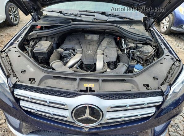 4JGDF7DE6HA809499 2017 MERCEDES-BENZ GLS Blue Engine compartment view