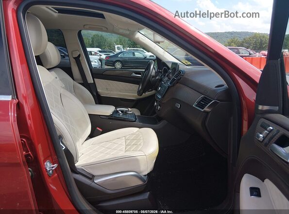 4JGDF7DE8KB224358 2019 MERCEDES-BENZ GLS 550 Red Front interior view