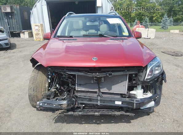 4JGDF7DE8KB224358 2019 MERCEDES-BENZ GLS 550 Red Front view