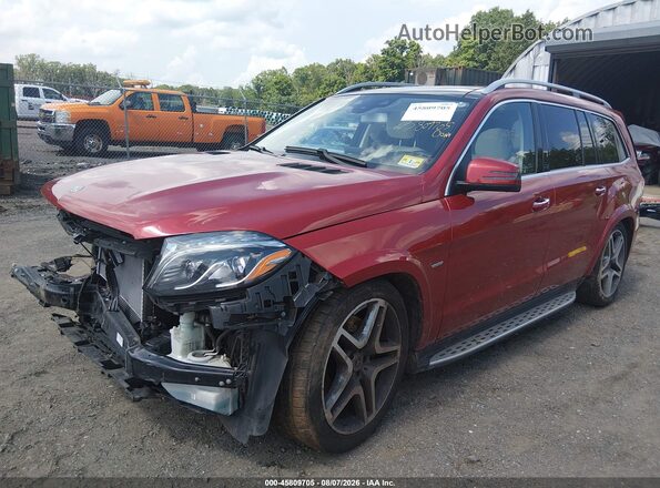 4JGDF7DE8KB224358 2019 MERCEDES-BENZ GLS 550 Red Front left