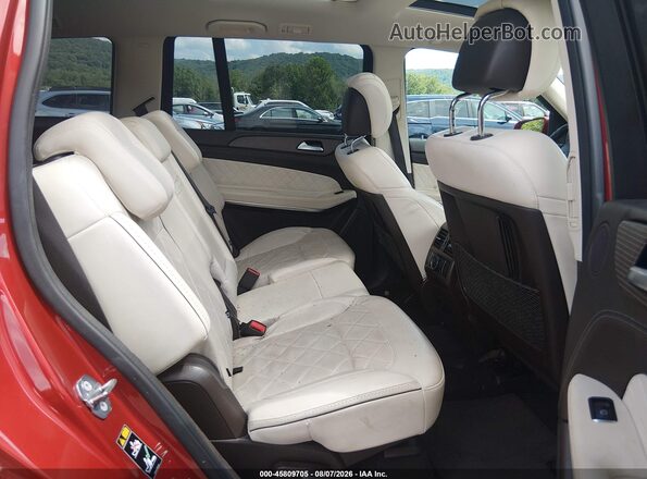 4JGDF7DE8KB224358 2019 MERCEDES-BENZ GLS 550 Red VIN sticker view