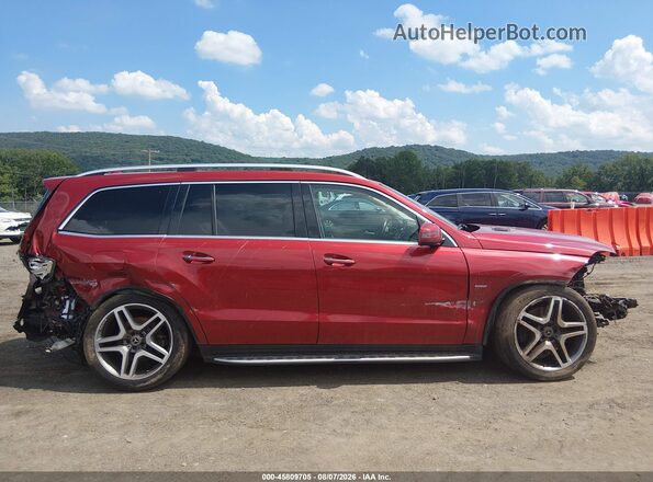 4JGDF7DE8KB224358 2019 MERCEDES-BENZ GLS 550 Red 360 interior view