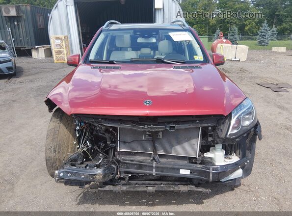 4JGDF7DE8KB224358 2019 MERCEDES-BENZ GLS 550 Red Rear interior view