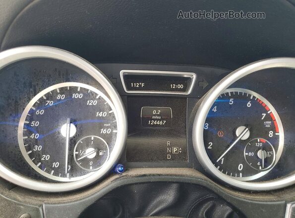 4JGDF7DEXGA699619 2016 MERCEDES-BENZ GL-CLASS Black Սարքավորումների վահանակի տեսք