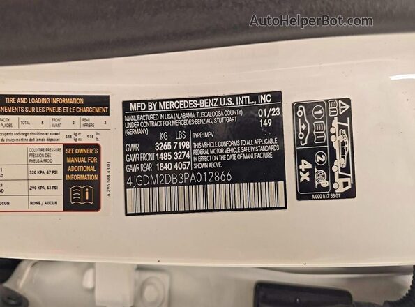 4JGDM2DB3PA012866 2023 MERCEDES-BENZ ALL OTHER White 