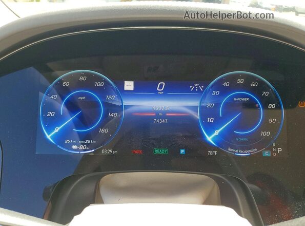 4JGDM4EB1PA014447 2023 MERCEDES-BENZ EQS White Вид щитка приладів
